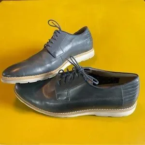 Clarks | Shoes | Clarks Gambeson Style Navy Leather Size 3  display picture 2
